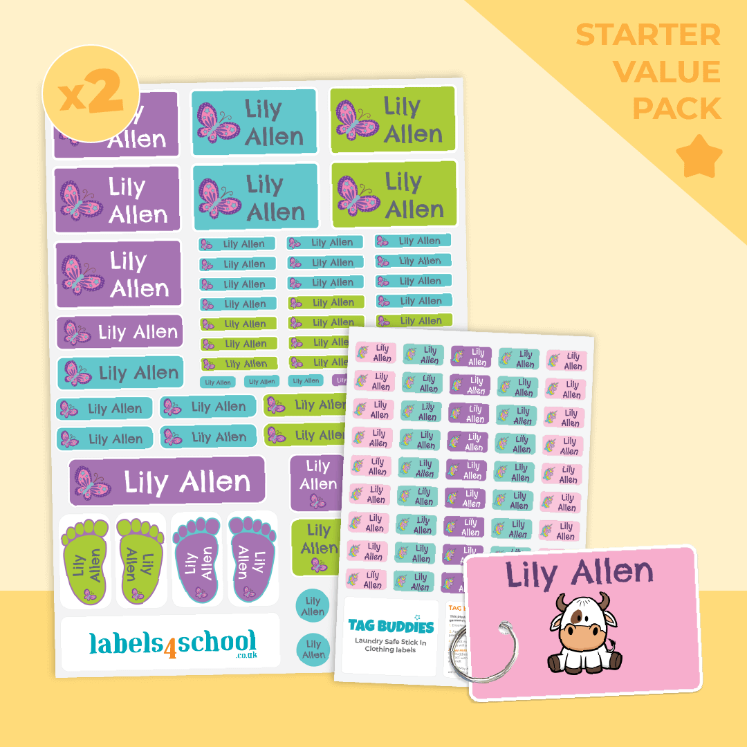 School Starter Pack | 159 Personalised Name Labels | Labels4school ...