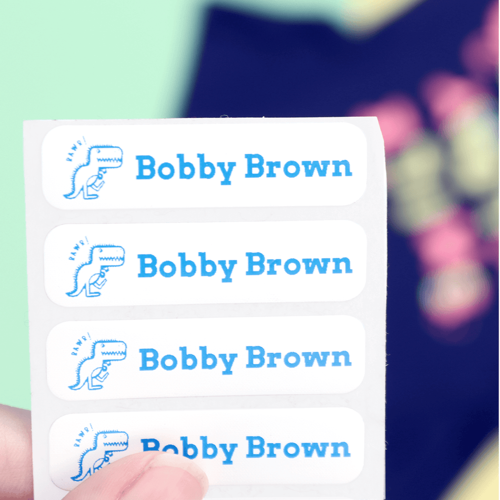 Iron on clothing Labels - Royal Blue